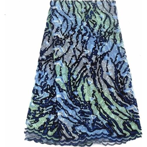 Latest African Lace Fabric 2021 High Quality Lace French Velvet Lace Fabric With Stones nigeria party dress gx68-96
