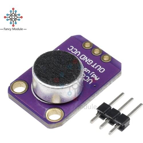 GY-MAX4466 MAX4466 Electret Microphone Amplifier Module Adjustable Gain OUT GND VCC Amplifier Board 2.4-5V DC For Arduino