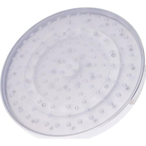 8" inch RGB LED light Round Stainless Steel Rainfall Bathroom Shower Head AU HOT