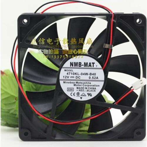 NEW NMB-MAT Minebea 4710KL-04W-B40 12025 12CM 0.52A 12V high air volume cooling fan