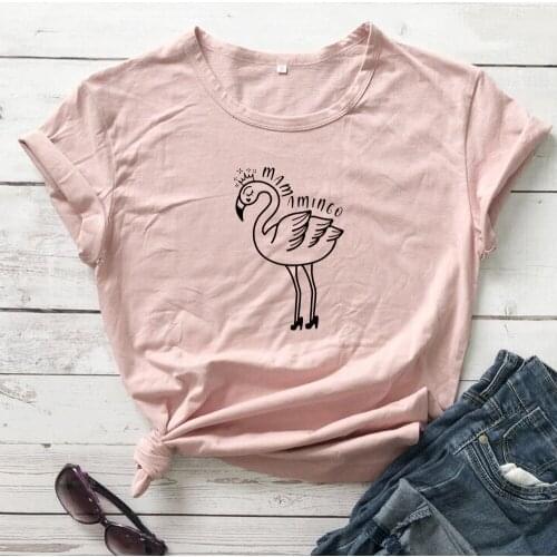 Flamingo Mom Shirts cute graphic funny women fashion young hipster party hipster tees vintage gift cute street style grunge tops