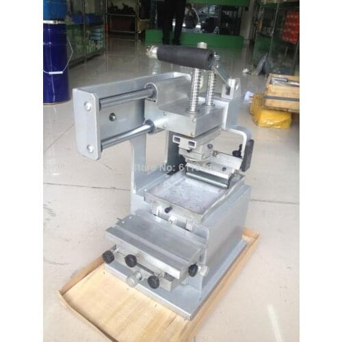 Manual pad printing equipment company logo printer machinery single color oil stamping printer design die board pad head