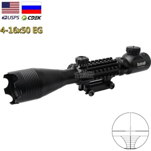 4-16x50 EG Tactical Optical Rifle Scope Reflex Sight Red Dot With Laser Combo Hunting Air Guns
