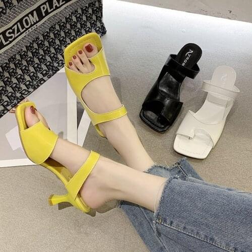 Shoes Women Slippers High Heel Sandals Heel Red Slippers Women Sandals Sandales Femmes