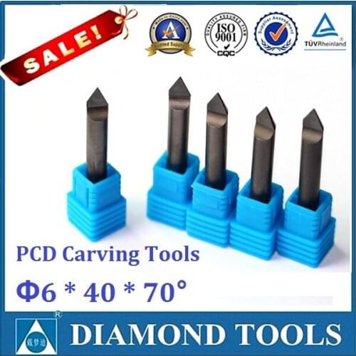10pcs DPJ 066020 diameter:6mm, full angle:120 degree, Tip: 2.0 mm PCD carving tools for granite marble stone