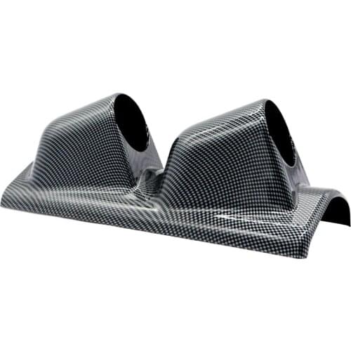 Great Performance 2inch Dual Hole Pod Gauge Meter Mount Holder Carbon Fiber