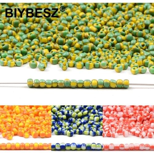 2mm Charms Mix Color Seedbeads Rondelle Spacer Czech Glass Beads For DIY Bracelet Necklace Earring Jewelry Making Fitting
