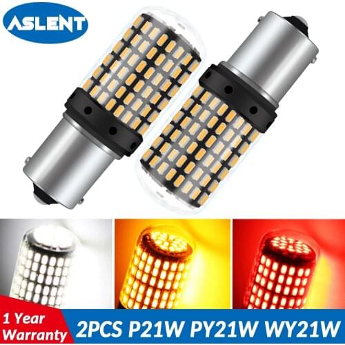 2PCS 1157 led Super Bright 1156 BA15S P21W BAU15S PY21W LED Canbus Car Turn Lights T20 7440 W21W Lamp NO Hyper Flash Amber White