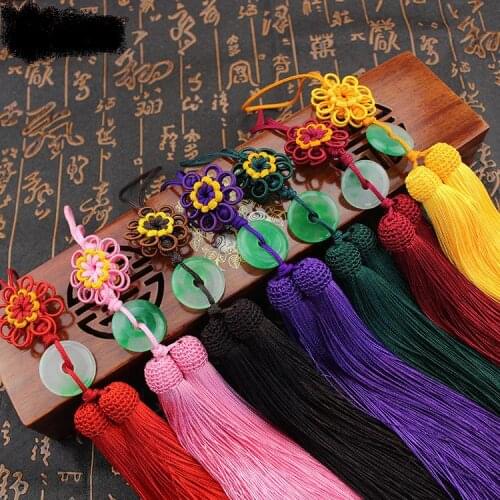 2 Pcs Tassel Chinese Tassel Craft Knot Tassel Pendant Crafts Home Decoration Chinese Characteristics Gift Ornaments Pendant