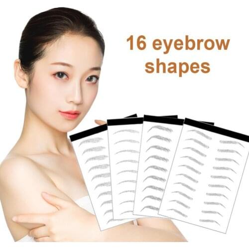 50% Hot Sale 3Pcs 6D Lasting Natural Bionic Eyebrow Tattoo Eye Makeup Water Transfer Sticker