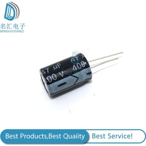 5PCS 400V47UF 16*25mm 47UF 400V 16*25 Aluminum electrolytic capacitor