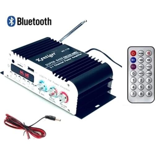 Car-Amplifier Bluetooth Subwoofer 2.1 Channel Super Bass Size Steel Cannon