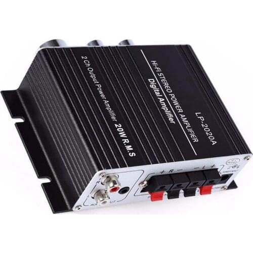 Free shipping 2CH 20WX2 RMS output power amplifier car Stereo power amplifier small power Digital Amplifier digital