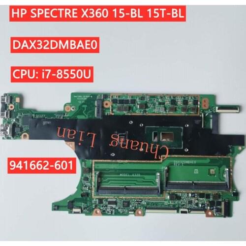 Chuang Lian For HP SPECTRE X360 15-BL 15T-BL motherboard DAX32DMBAE0 With CPU i7-8550U 941662-601 MX150 2GB 100% Fully Tested