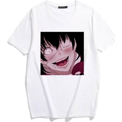 Summer T-shirts Women Anime Cartoon Personality Dark Hip Hop Japanese Harajuku Top Female T-shirt Woman Tshirt Ladies Cloth