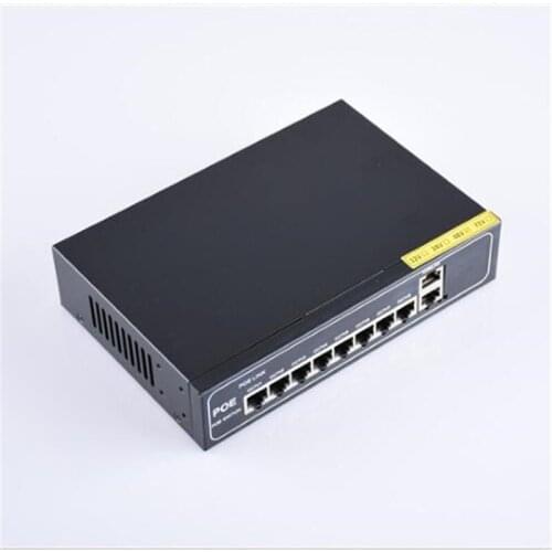 24 v 8 port gigabit unmanaged poe switch 8*100/1000 mbps POE poort; 2*100/1000 mbps UP Link poort; 1*100/1000 mbps SFP poort