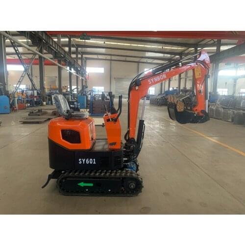 SY601 Gasoline Engine Hydraulic Crawler Digger Bucket Excavator 0.9Ton Machine