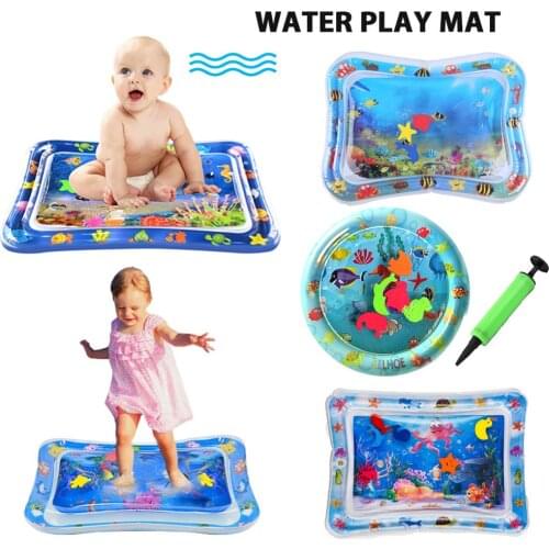 Baby Play Game Mat Summer Inflatable Water Mat for Babies Safety Cushion Ice Mat Fun Activity Playmat Early Education Kids Toys