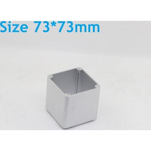 Sandblasted Silver and Black All Aluminum Alloy Transformer Cover Quality Square Cow Cover 73*73mm