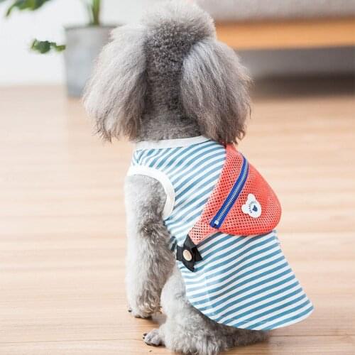 Summer Pet Dog Clothes For Small Medium Dogs Pets Clothing Cotton Vest Tshirt Bag Costume Chihuahua Cat Clothing ropa para perro