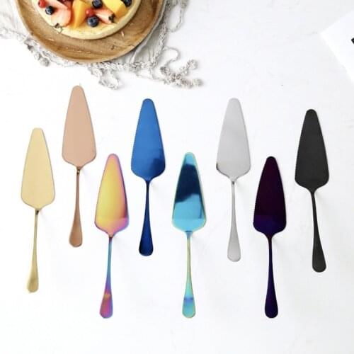 Stainless Steel Cake Spatula Serrated Edge Cake Server Blade Cutter Pie Pizza Shovel Baking Kitchen Tool Things