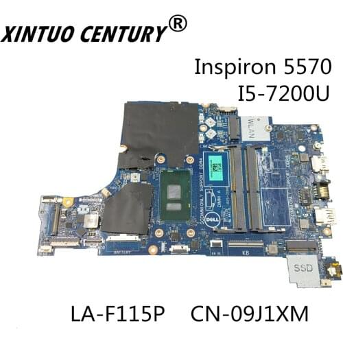 For DELL Inspiron 5570 laptop motherboard CAL50/DAL10 LA-F115P CN-09J1XM 09J1XM 9J1XM SR3LC I5-7200U 4GB 100% fully tested