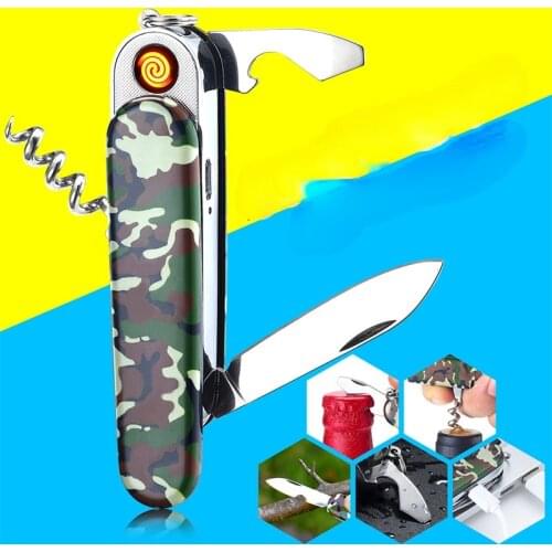 Full-featured Saber Lighter Creative USB Rechargeable Cigarette Lighter Multi-function Tool Set Smoking Accessories for Weed