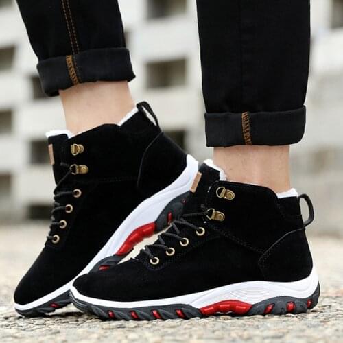 Men running shoes 2021 hot style shoes men sports sneakers fashion outdoor comfortable PU lace up mens winter sneakers