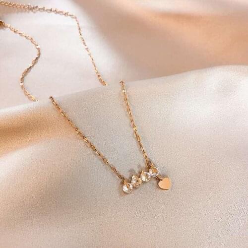 Wholesale Trendy Female Pendant Link Chain Choker Necklace Women Girl Metal Jewelry Accessory Party