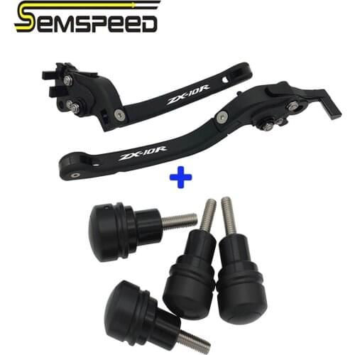 For KAWASAKI ZX10R ZX-10R 2016 2017 2018 2019 2020 CNC Folding Brake Clutch Levers 6MM Front Fender Frame Slider Screw Bolt Fork