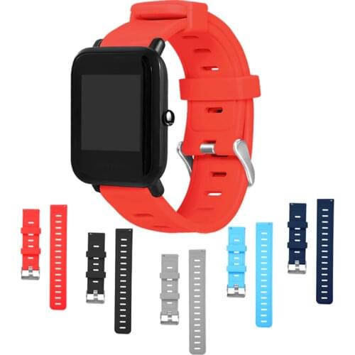Silicone Strap Watchband for Xiaomi Huami Amazfit pace/stratos 2/stratos 2s/bip bit youth watch,Wrist Strap for Samsung gear s3