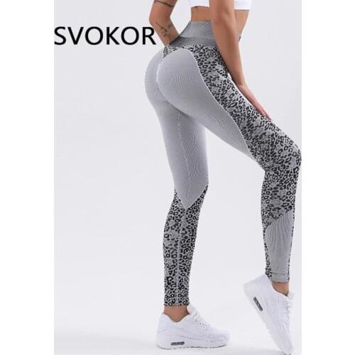 SVOKOR Legging Sport Fitness Women Printed Sportswear Gym Wear for Running Anti Cellulite Workout Leggins Push Up Femme Athletic