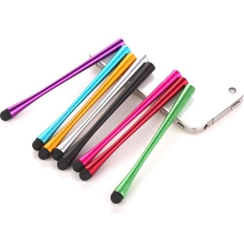 1000pcs/lot Long Section Waistline Pen Capacitive Stylus Pen Touch Screen Pen for IPhone IPad Android Smart Phone Tablet PC