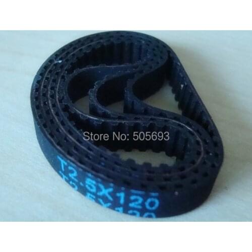 T2.5 timing ring belt 6mm width 120mm length rubber with glass fibre