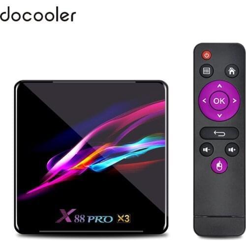 X88 PRO X3 Amlogic S905X3 Android 9.0 TV Box 4GB RAM 128GB 32GB 64GB TV Box 8K Media Player BT4.1 Set top Box PK X96AIR H96 MAX