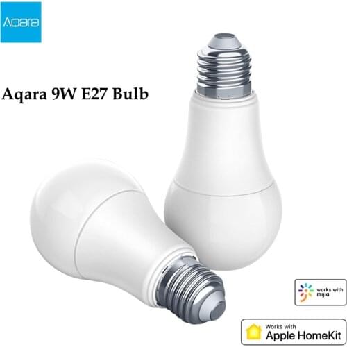 Aqara Smart LED Bulb Zigbee 9W E27 2700K-6500K White Color Smart Remote Bulb Light Work with Home Kit and MI Home App Smart Lamp
