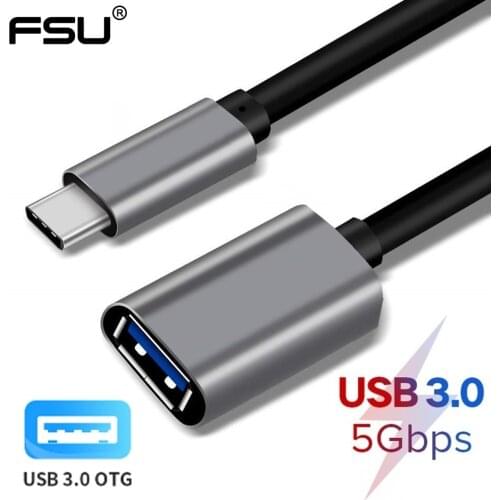 USB C Type C to USB 3.0 OTG Adapter male to female 5Gbps USB3.0 Type-C Data Extension Cable Connector for Macbook pro samsung s9