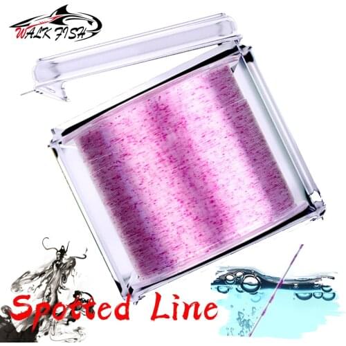 WALK FISH 500m Invisible Speckle Thread Line With Box Nylon Fishing Carp Fishing Line Super Strong Fishing Line Spotted Line