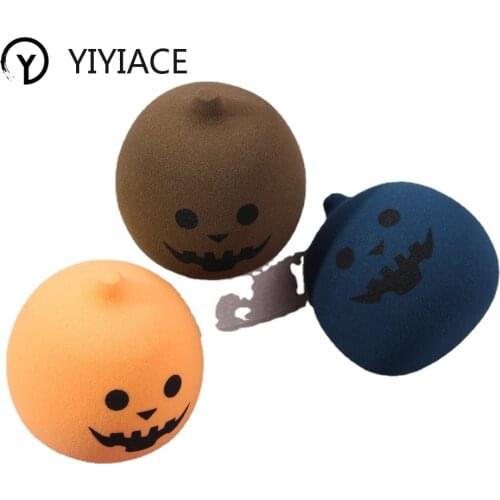 YIYIACE Beauty Sponge Blender Halloween Pumpkin Powder Sponge Gets Bigger in Water Cosmetics Beauty Sponge Puff MakeUp Blender