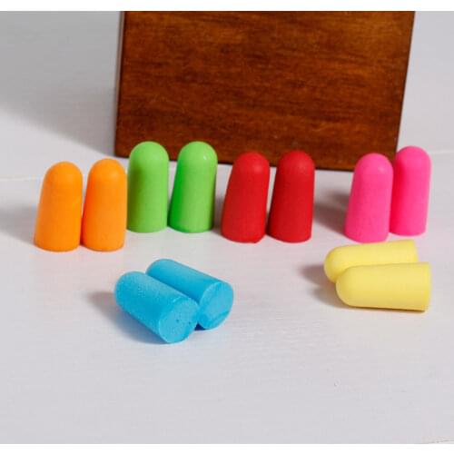 Soft Foam Ear Plugs Travel Sleep Noise Prevention Earplugs Noise Reduction For Travel Sleeping Individually Wrapped 1 Pair
