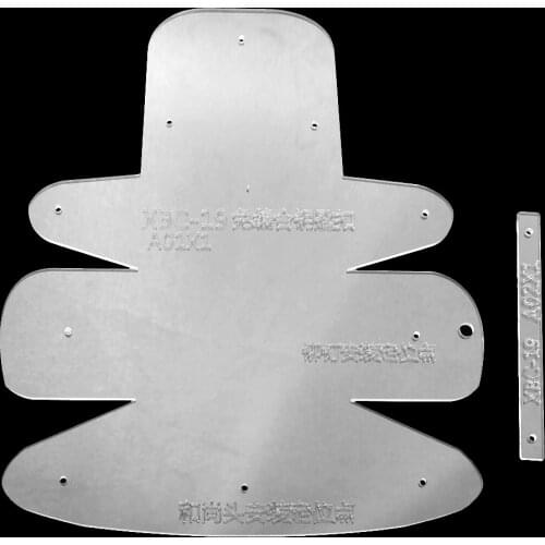 2 Pieces Leather Craft Mini Coin Bag Purse Pattern Transparent Acrylic Template Stencils