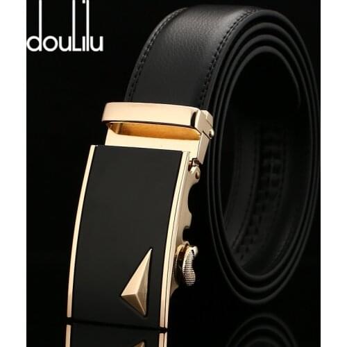 2020 Summer Automatic Buckle Belt Men Genuine Cow Leather Belts For Men Elegant Formal Waist Belt ceinture homme luxe marque
