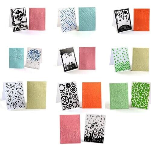 2021 New Embossing Folders For DIY Making Stars Snowflake Branches Strawberry Background Greeting Card Album Scrapbooking