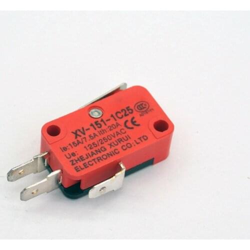 5pcs XV-151-1C25 NO+NC 16A Miniature Micro Switch SPDT Short Straight Lever Type