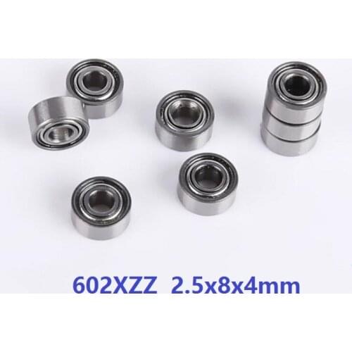 500pcs/lot 602XZZ R-825ZZ 2.5x8x4 mm Deep Groove Ball bearing shielded Miniature Mini for 3D printer parts