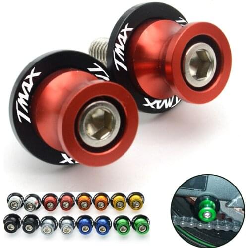 For tmax LOGO motobike accessories Motorcycle CNC Swingarm Sliders Spools screws bolts for Yamaha tmax 530 accessories tmax 500