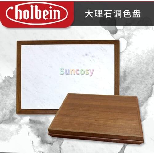 Holbein Watercolor Paint Palette Case, Artist Paints Kits for DIY Watercolor Oils or Acrylics Painting Art Drawing Marble