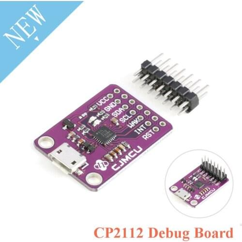 CP2112 Debug Board USB to SMBus I2C Communication Module 2.0 MicroUSB 2112 Evaluation Kit for CCS811 Sensor Module