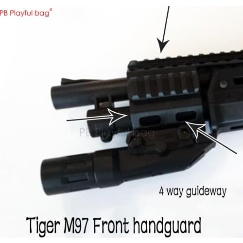 Toy Outdoor tactics toy 3D tiger sprayer M97 fishbone wooden long guide rail magazine up rotation DK water bullet gun od34