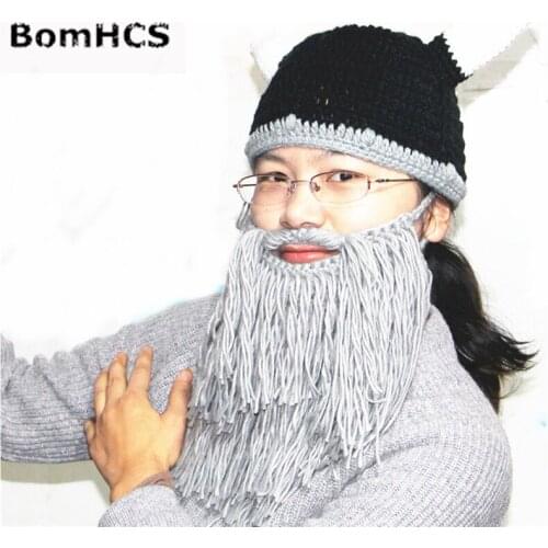 BomHCS Cool Handmade Crochet Hat Tentacle Octopus Cthulhu Beanie Wind Mask Devil Horns Christmas Cap